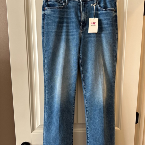 MOTHER LIL KICK IT Straight Leg Blue Jeans in BITCHIN’ SIZE 32! - Picture 4 of 13